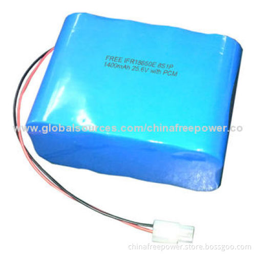 18650E 8S1P 1400mAh Lithium Iron Phosphate Battery Pack, Safety and Long Life